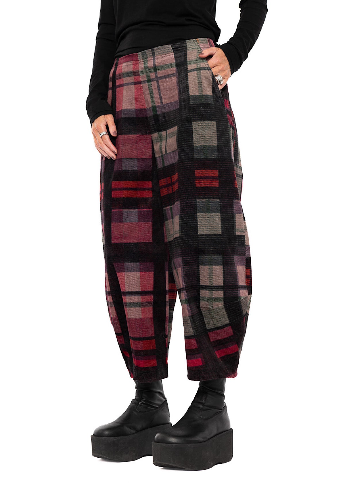 HERITAGE CHECK BALLOON TROUSER