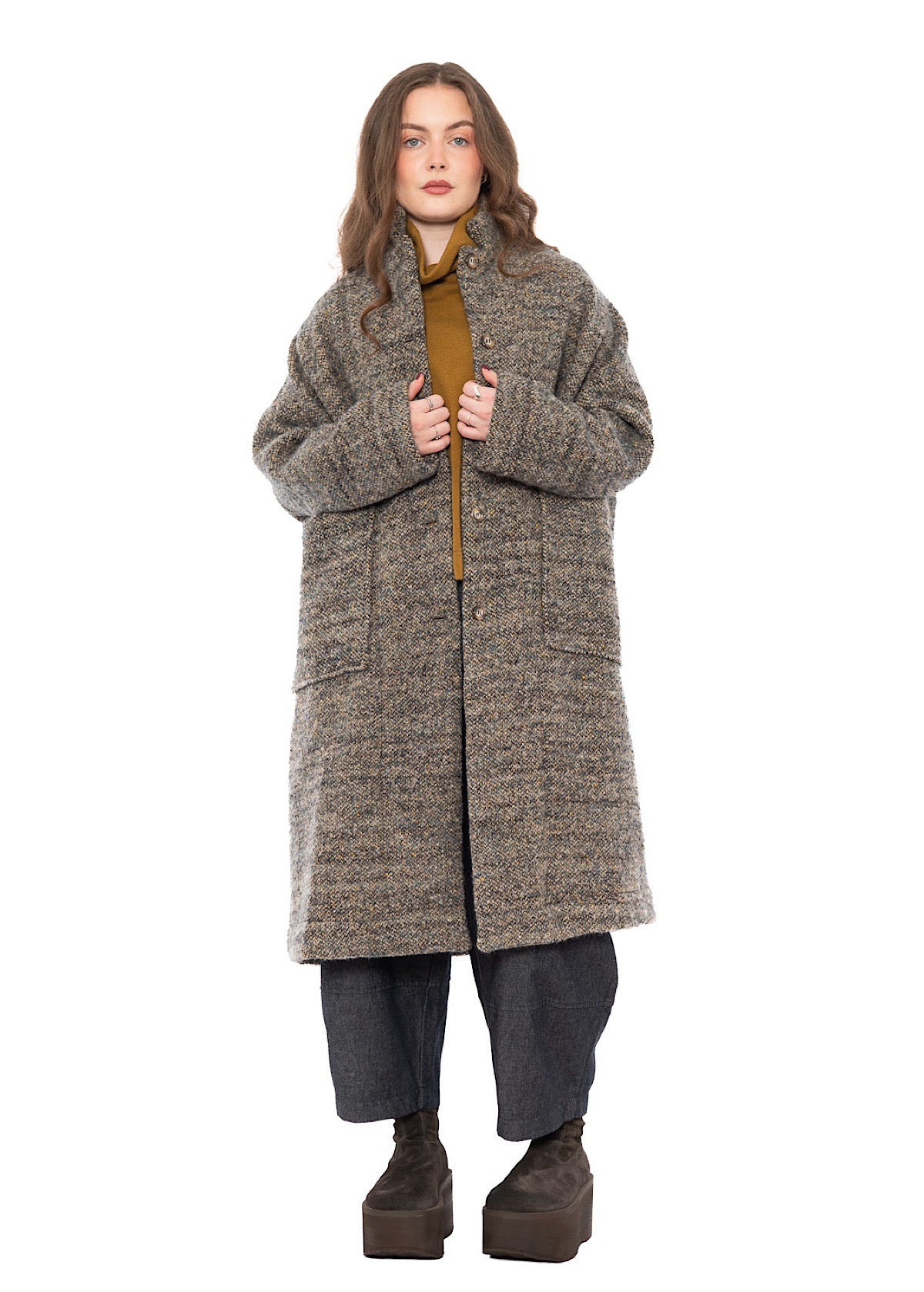 TEXTURED MÉLANGE HANNAH COAT