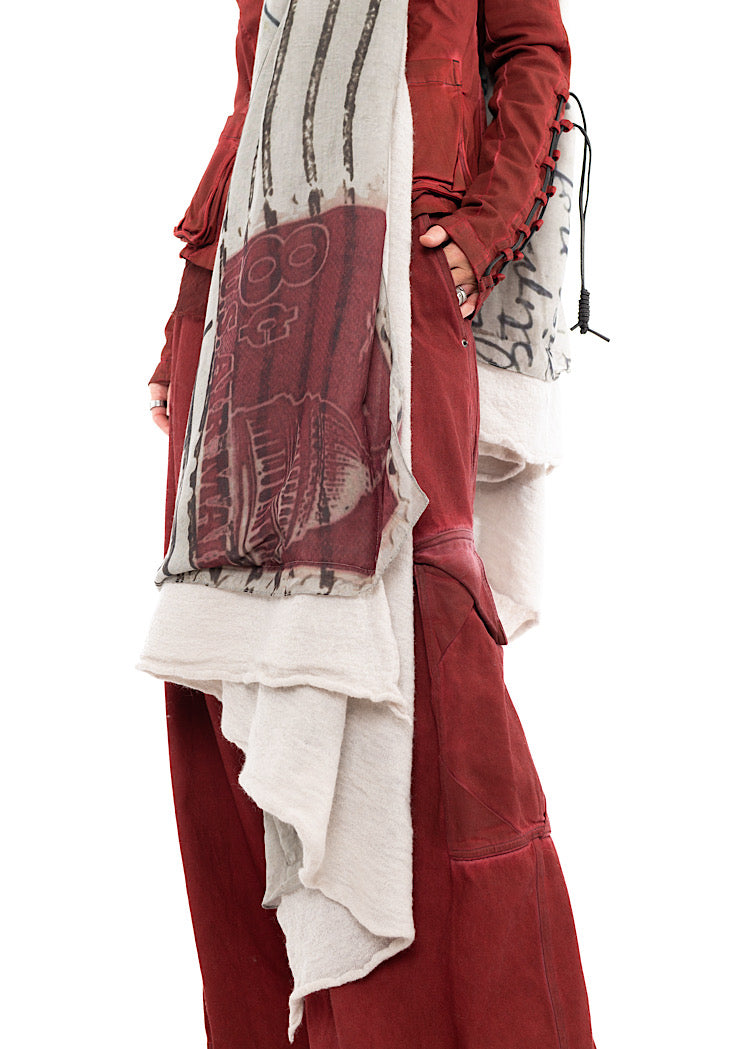 RUNDHOLZ DIP KNITTED SCARF