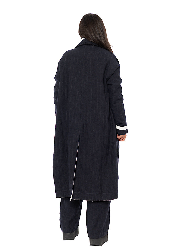 PINSTRIPE MARY COAT
