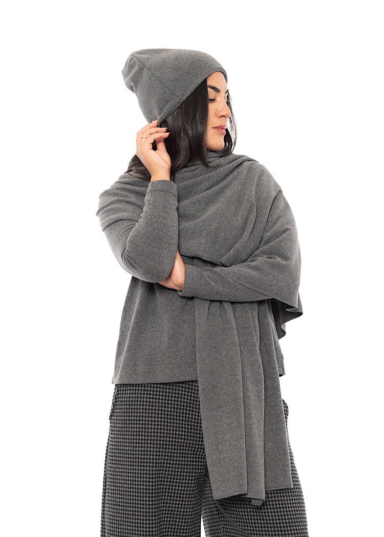 COTTON-FLEECE KAKI HAT