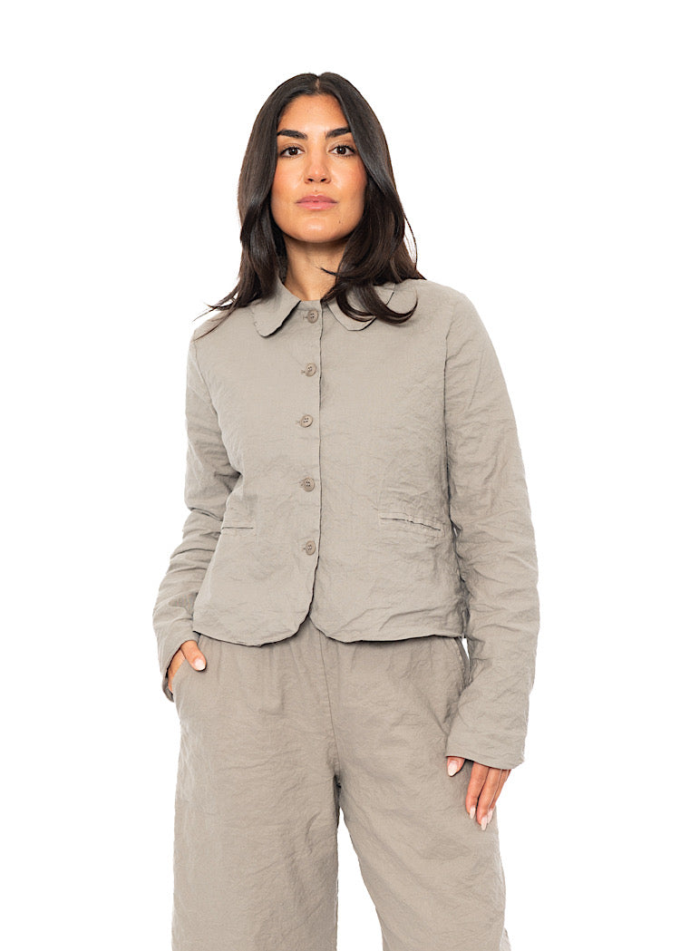 SIGNATURE CRINKLE BOXY JACKET