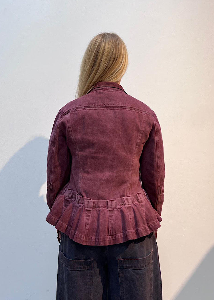 GARMENT-DYED DENIM JACKET *FOREST CLOUD* (Shown in LAVA CLOUD)