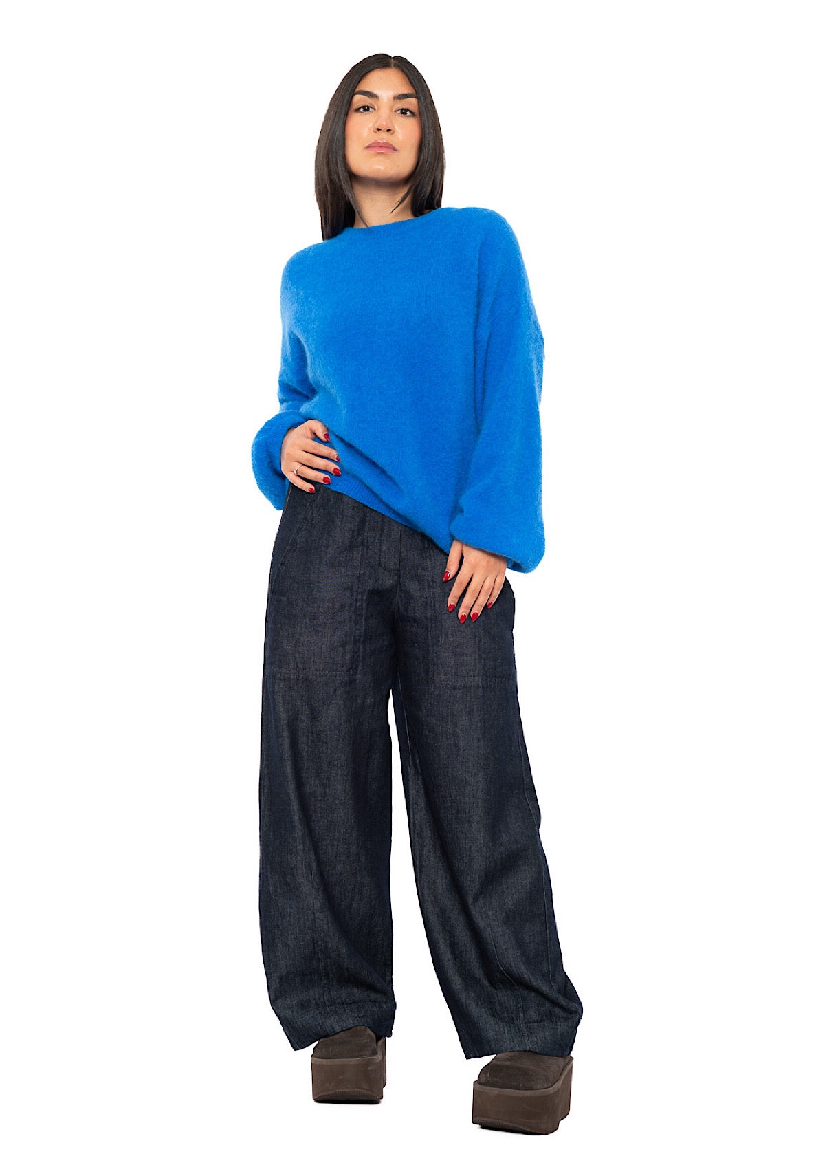 RELAXED ALPACA-MIX PULLOVER