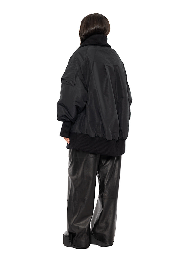 OVERSIZED PADDED BOMBER JACKET
