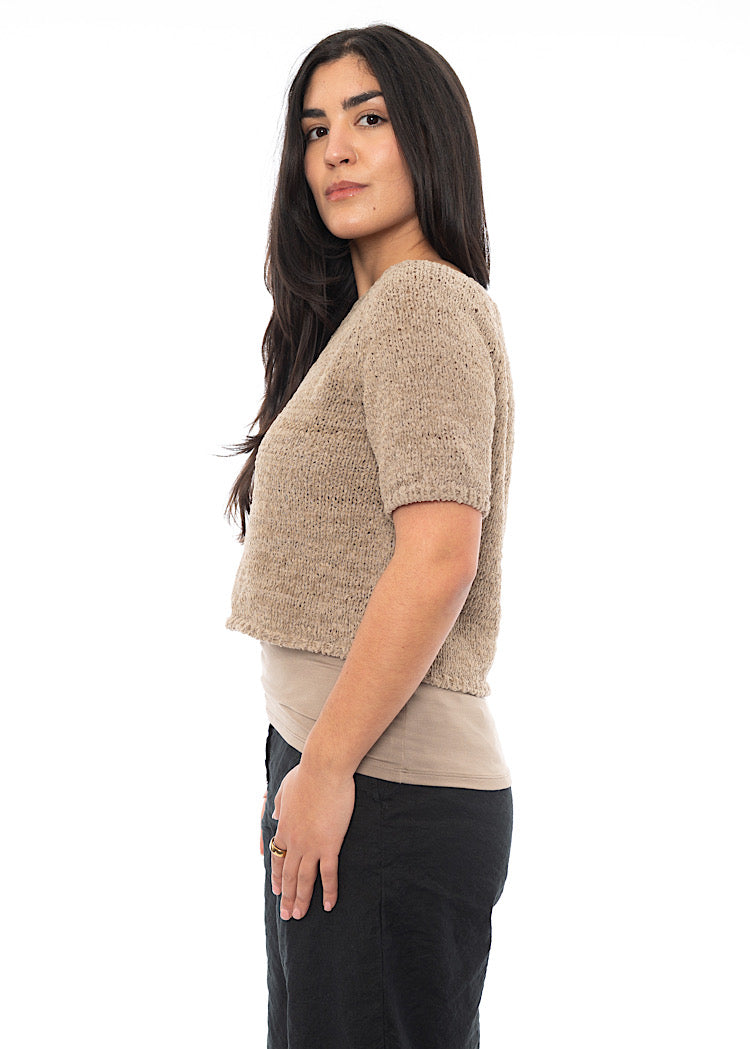 SARAH PACINI CROPPED PULLOVER