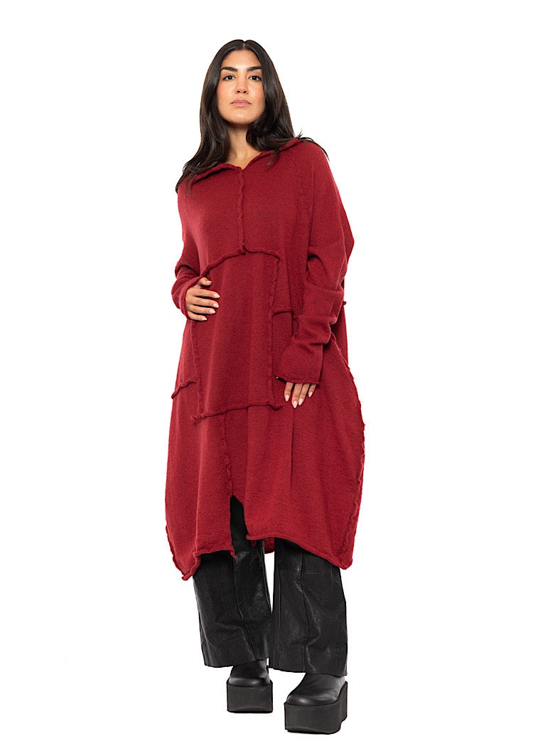 OVERSIZED WOOL KNITTED DRESS