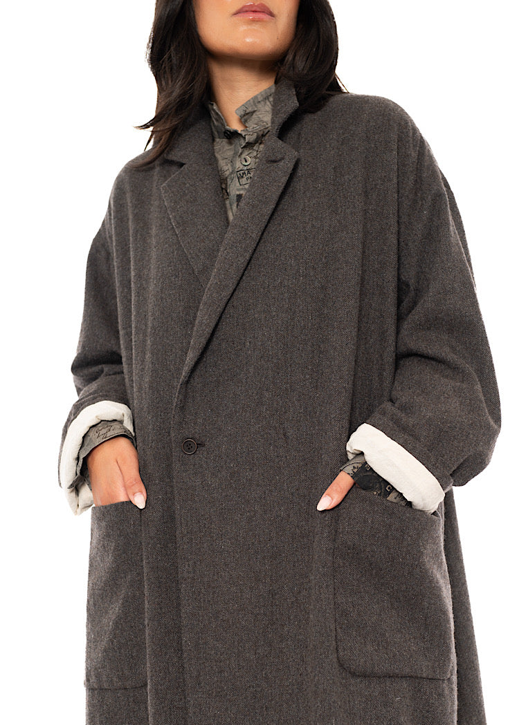 OVERSIZED TWEED COAT