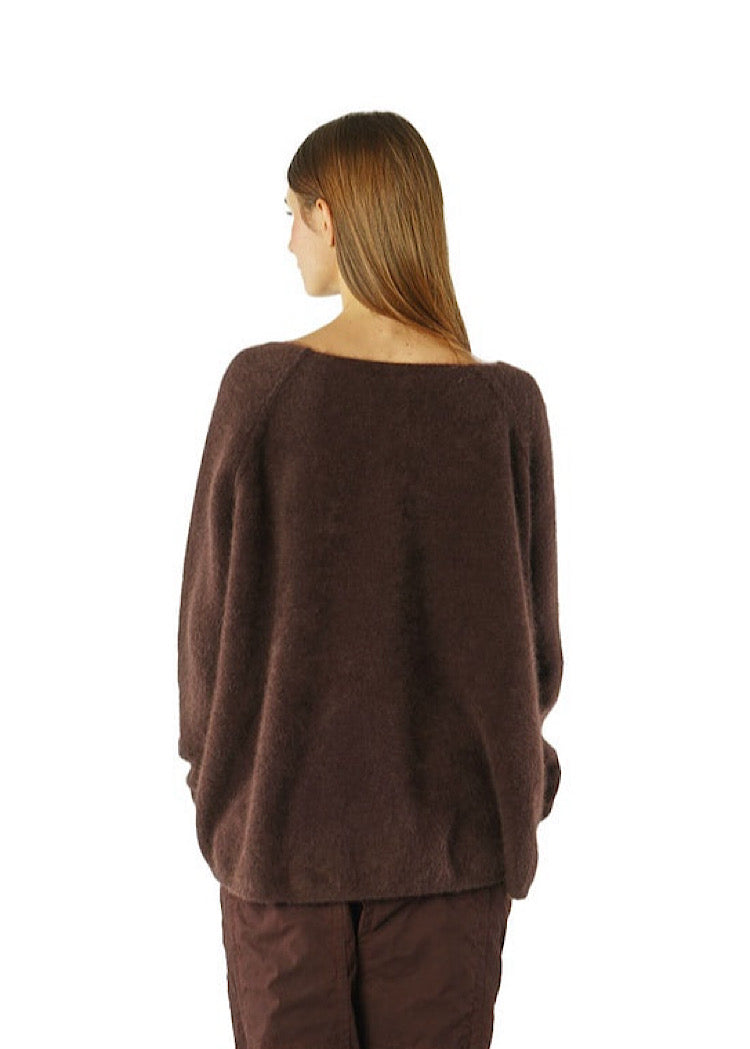 SIGNATURE RACCOON HAIR KNIT *BLACK* (SHOWN IN PURPLE)