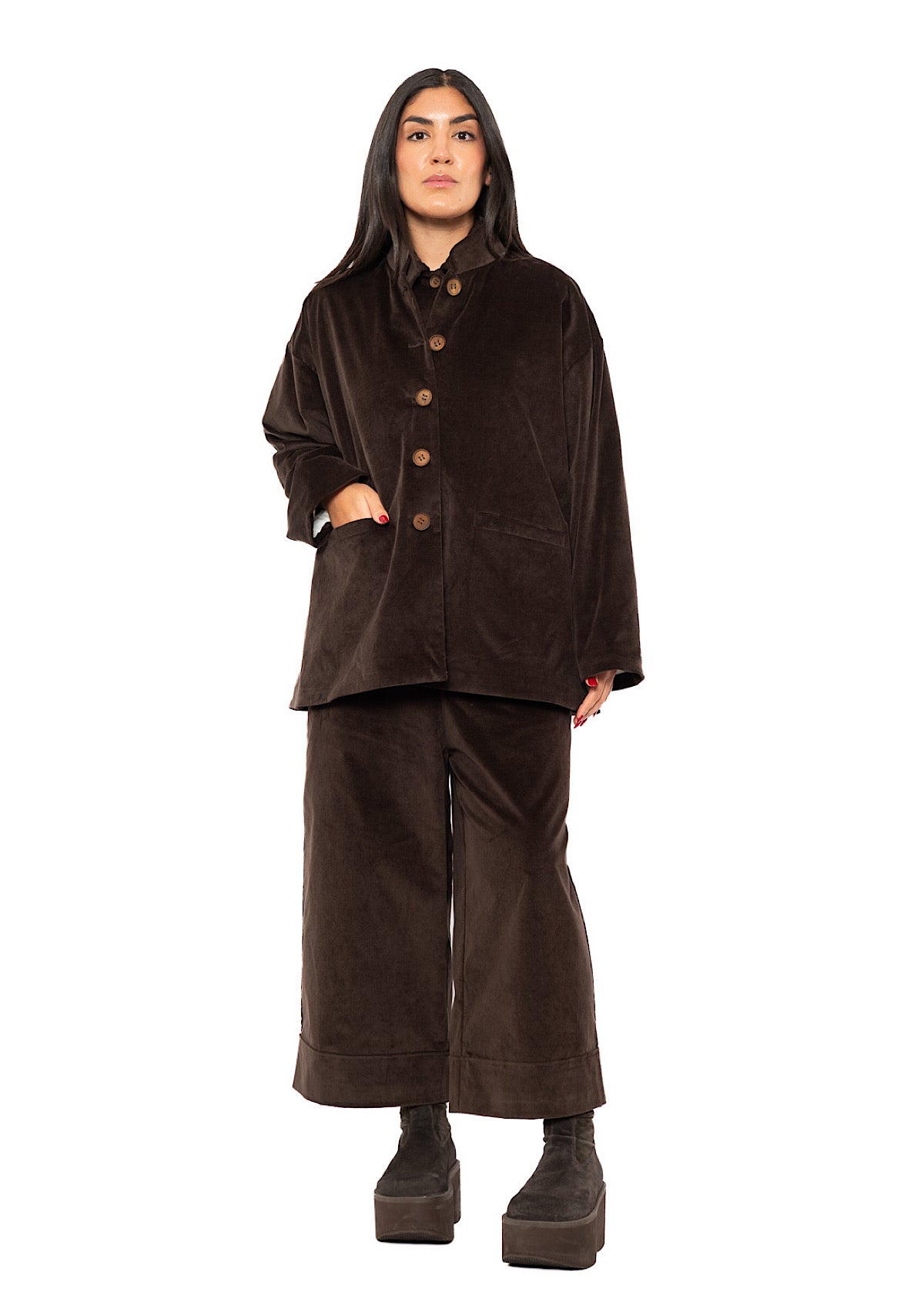 RELAXED VELVET EVELINE JACKET
