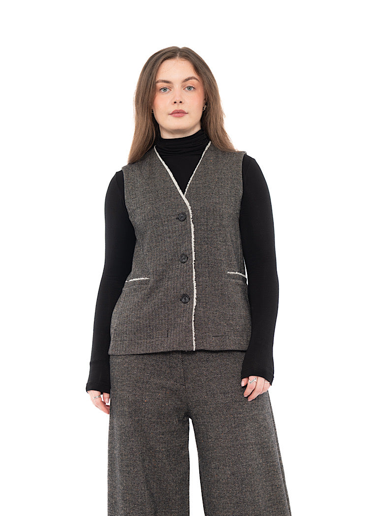 HERRINGBONE GENNY I WAISTCOAT