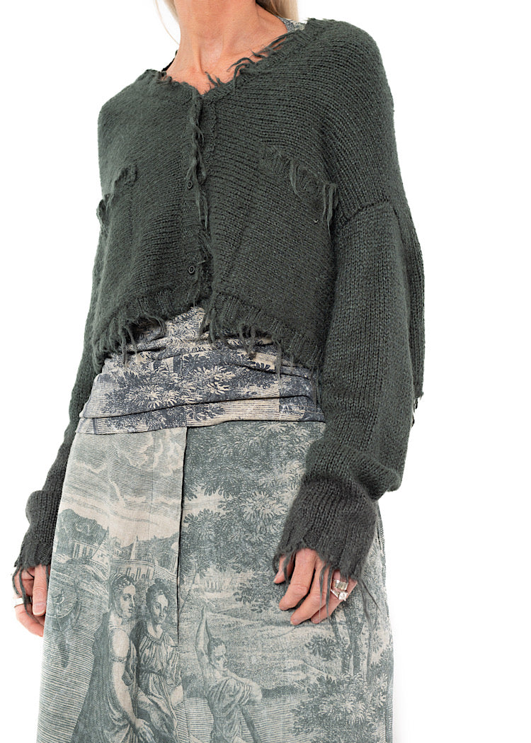 RUNDHOLZ DIP CARDIGAN