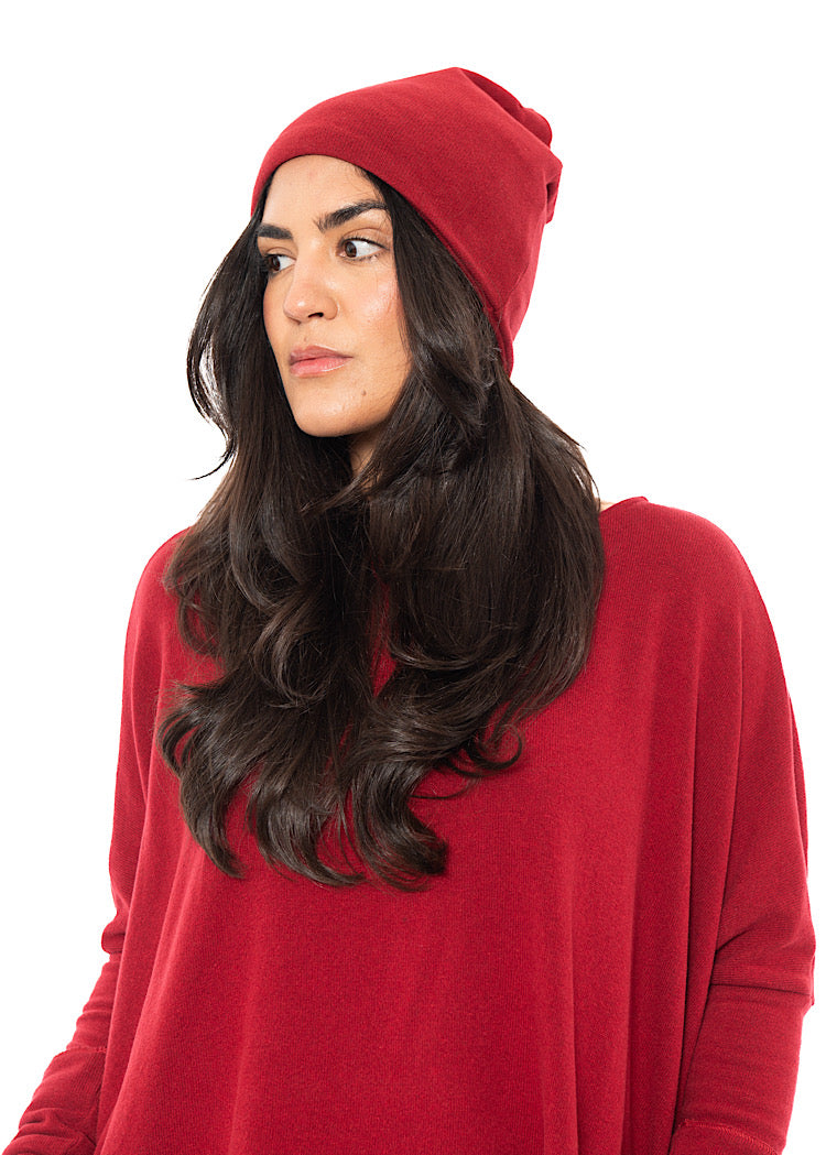COTTON-FLEECE KAKI HAT