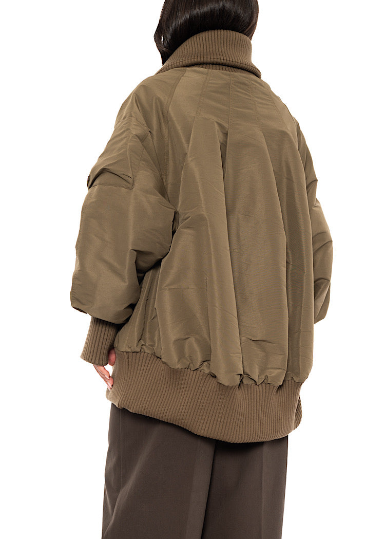 OVERSIZED PADDED BOMBER JACKET
