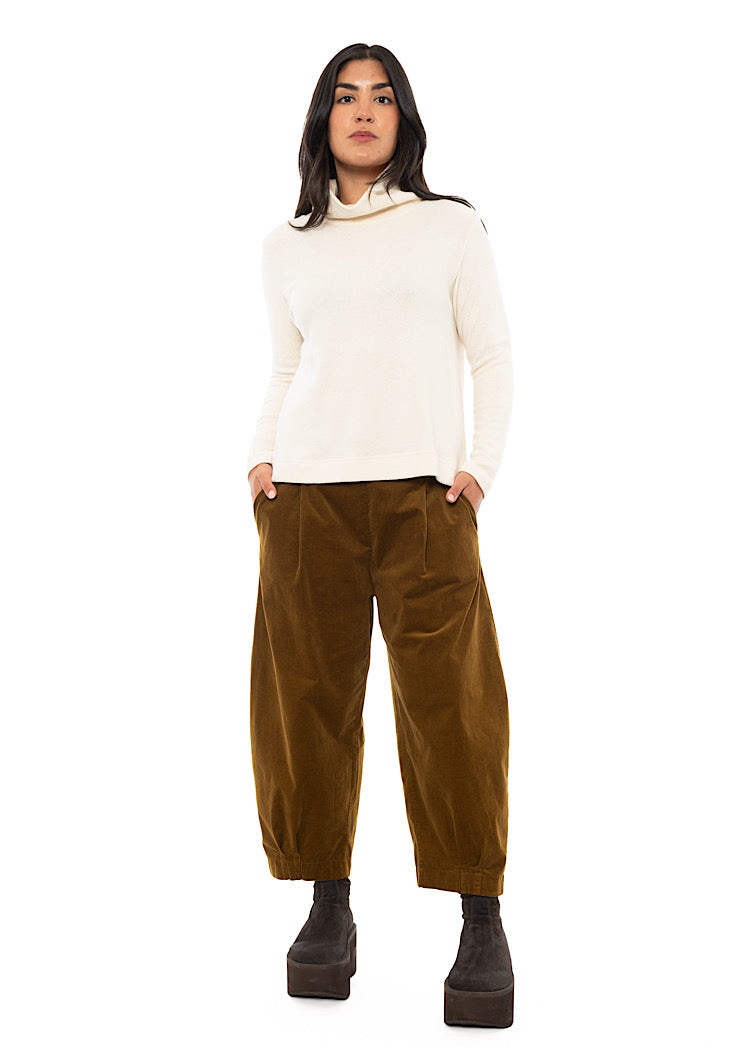 COTTON-FLEECE LYDIA PULLOVER