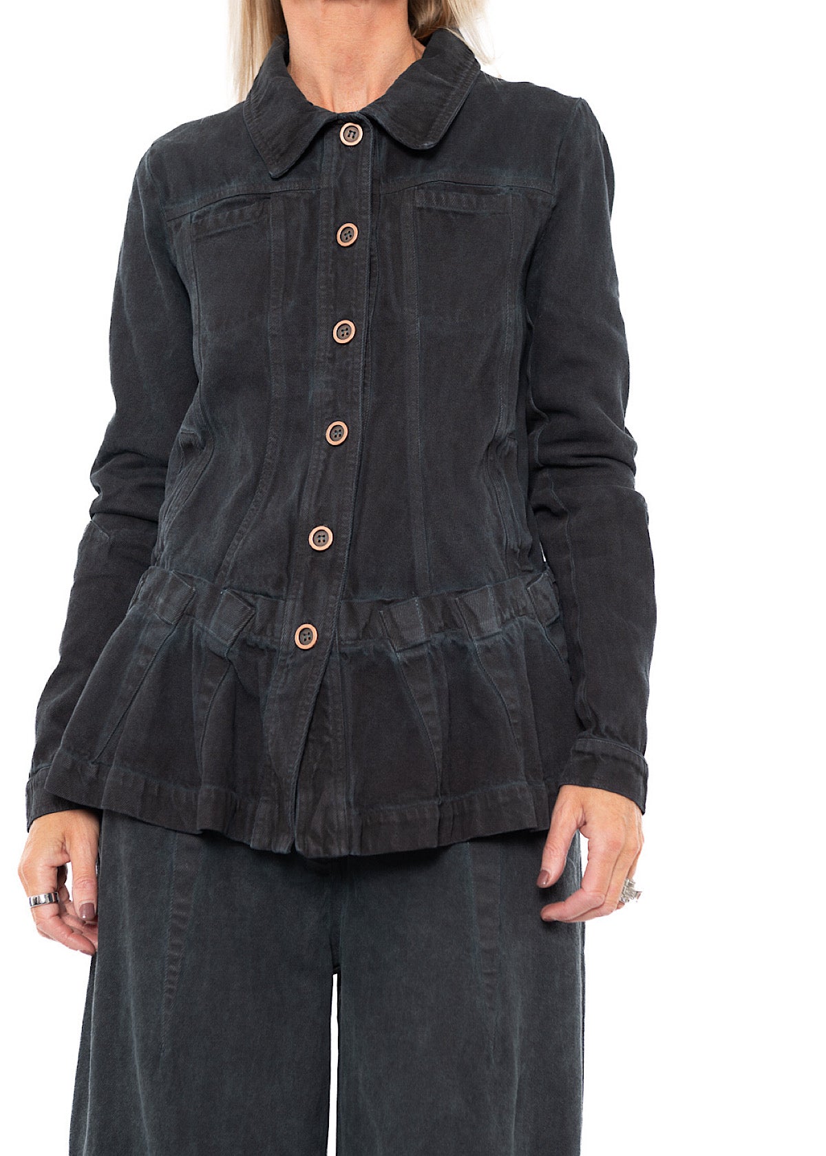 GARMENT-DYED DENIM JACKET