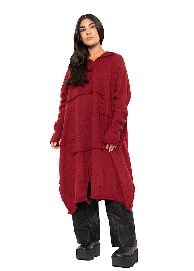 OVERSIZED WOOL KNITTED DRESS