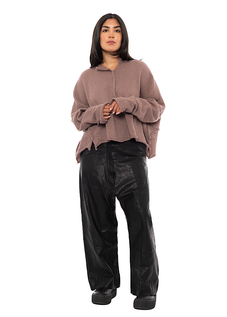 BOILED WOOL KNITTED PULLOVER