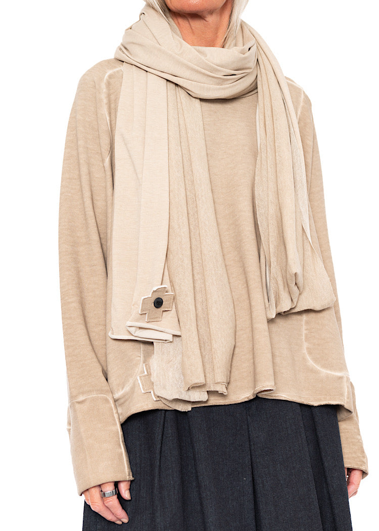 MESH OVERLAY SCARF