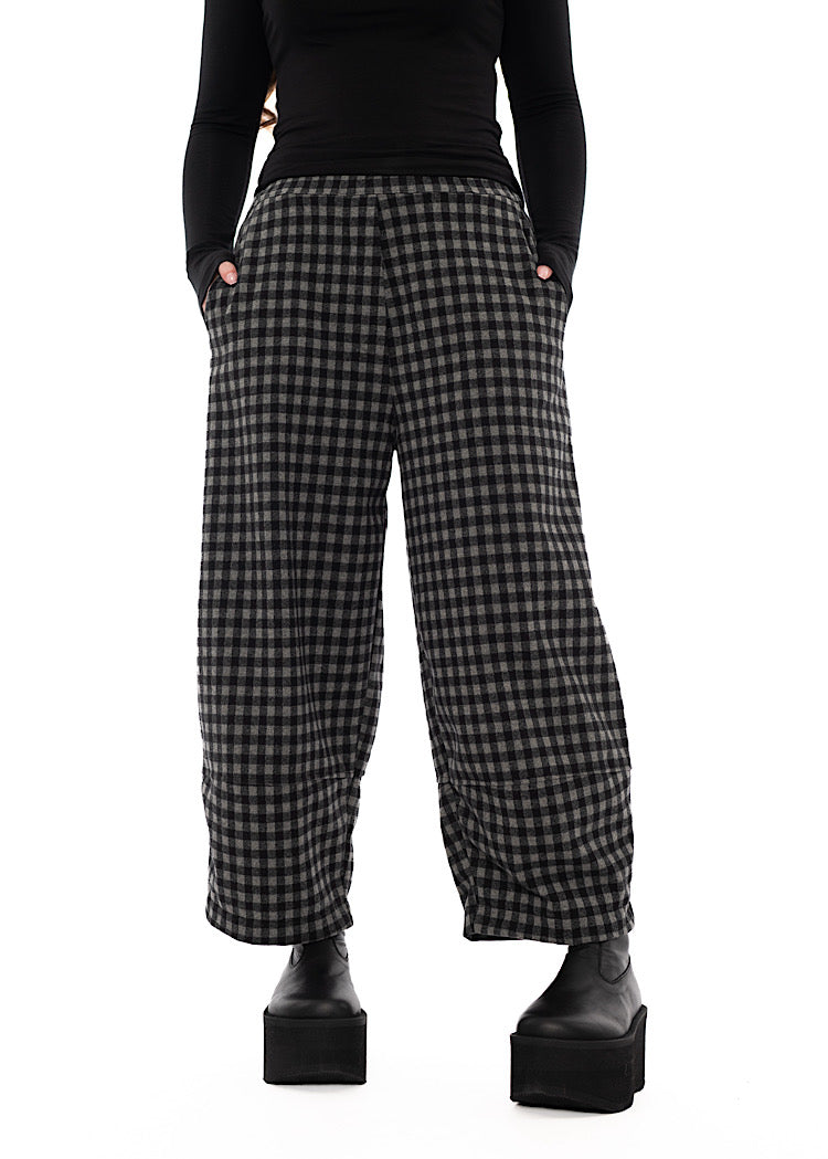 LARGE-CHECK RIMA JQ TROUSER