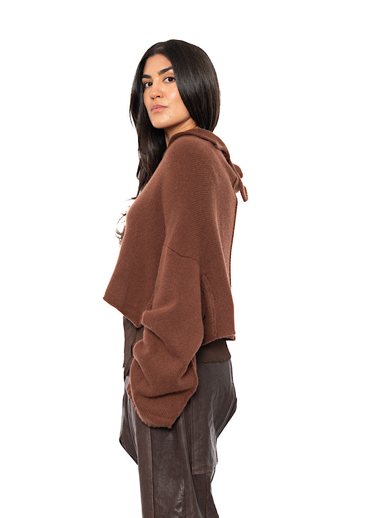 CROPPED MERINO YAK PULLOVER