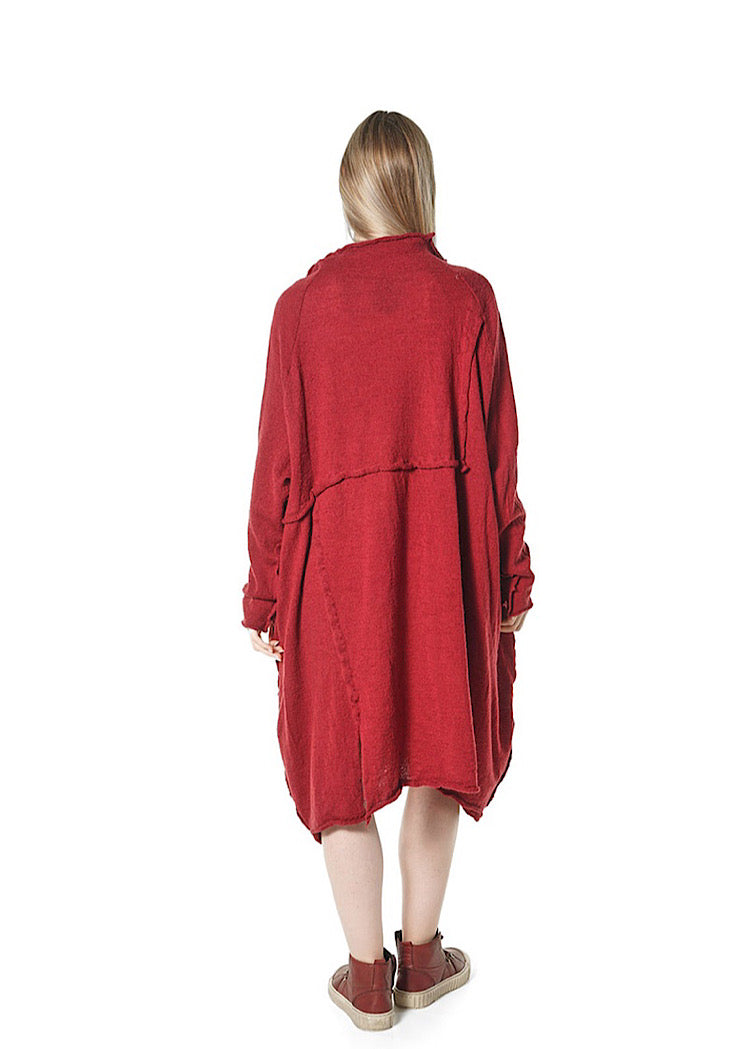 OVERSIZED WOOL KNITTED DRESS *BLACK* (Shown in LAVA)