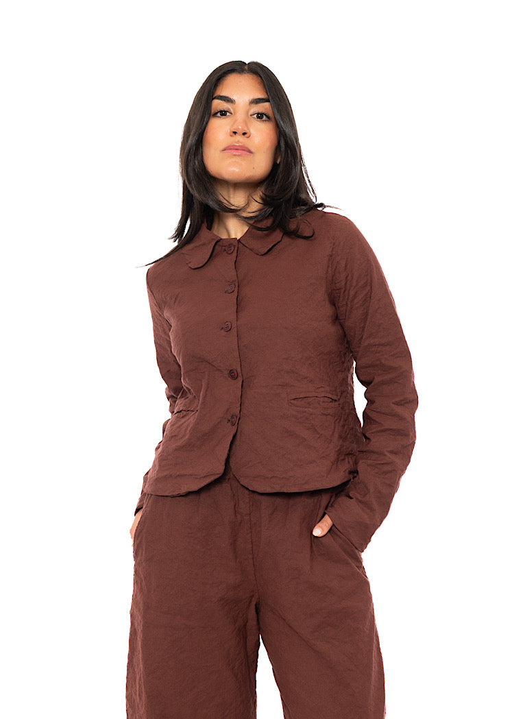 SIGNATURE CRINKLE BOXY JACKET