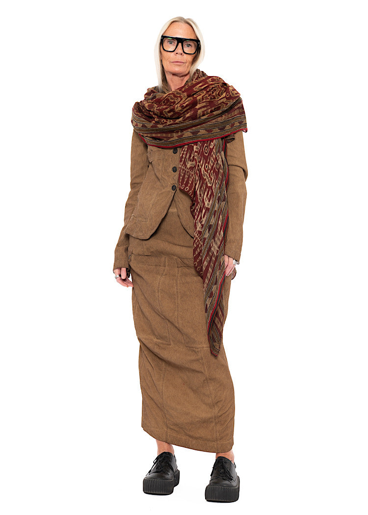 PRINTED MODAL-WOOL SCARF
