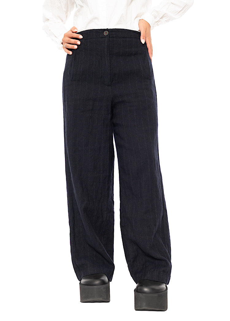 PINSTRIPE PAULETTE TROUSER