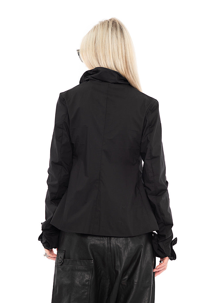 WIRED RUFFLE COTTON SHIRT