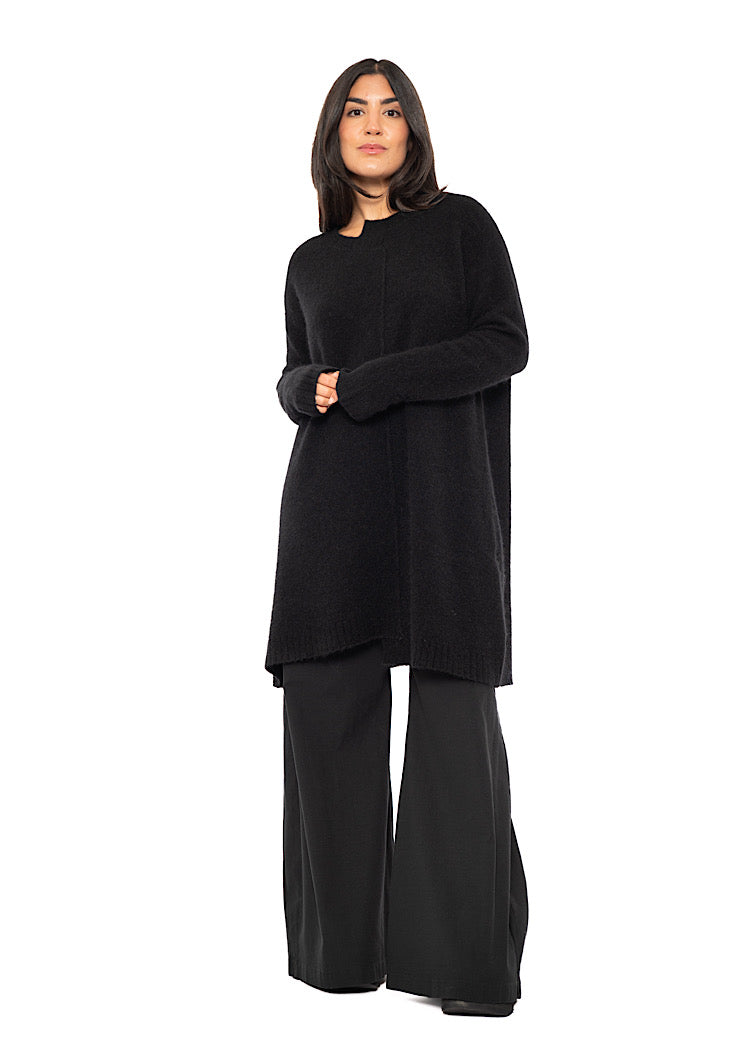 BRUSHED MÉLANGE KNITTED TUNIC