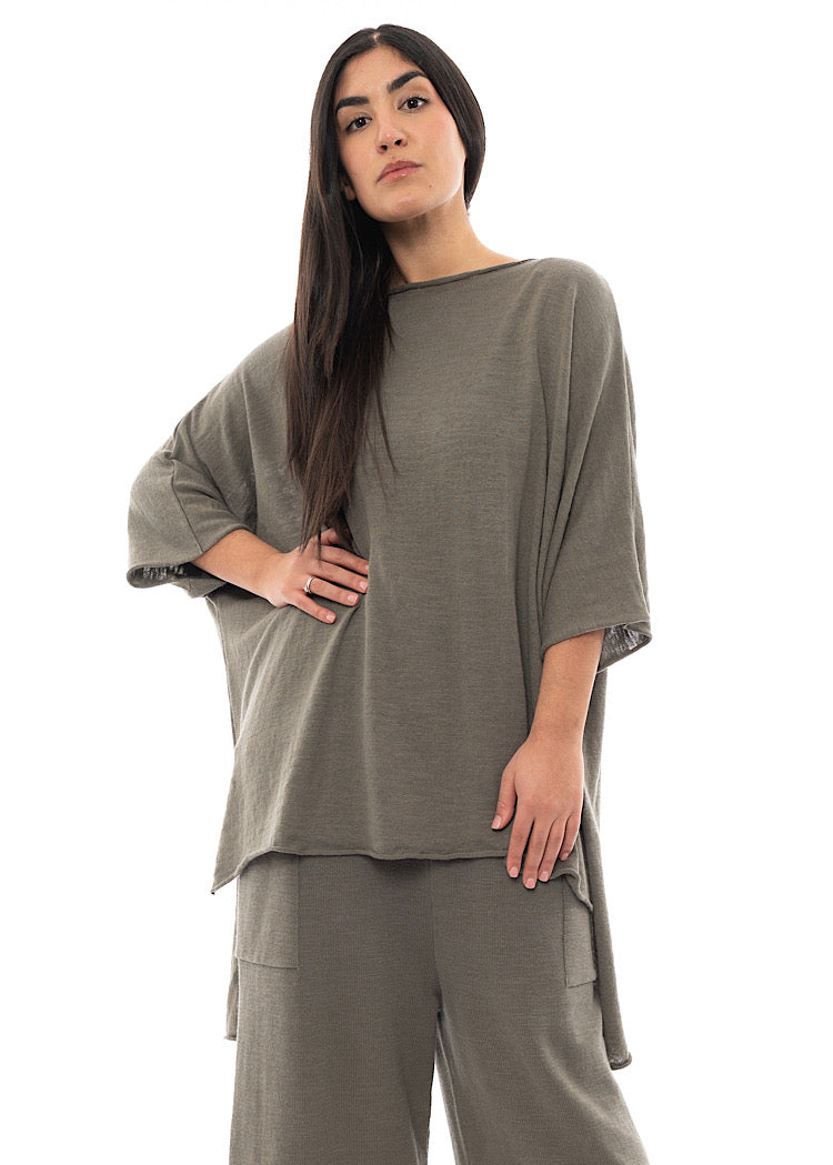 SORT AARHUS ELSA KNITTED TUNIC