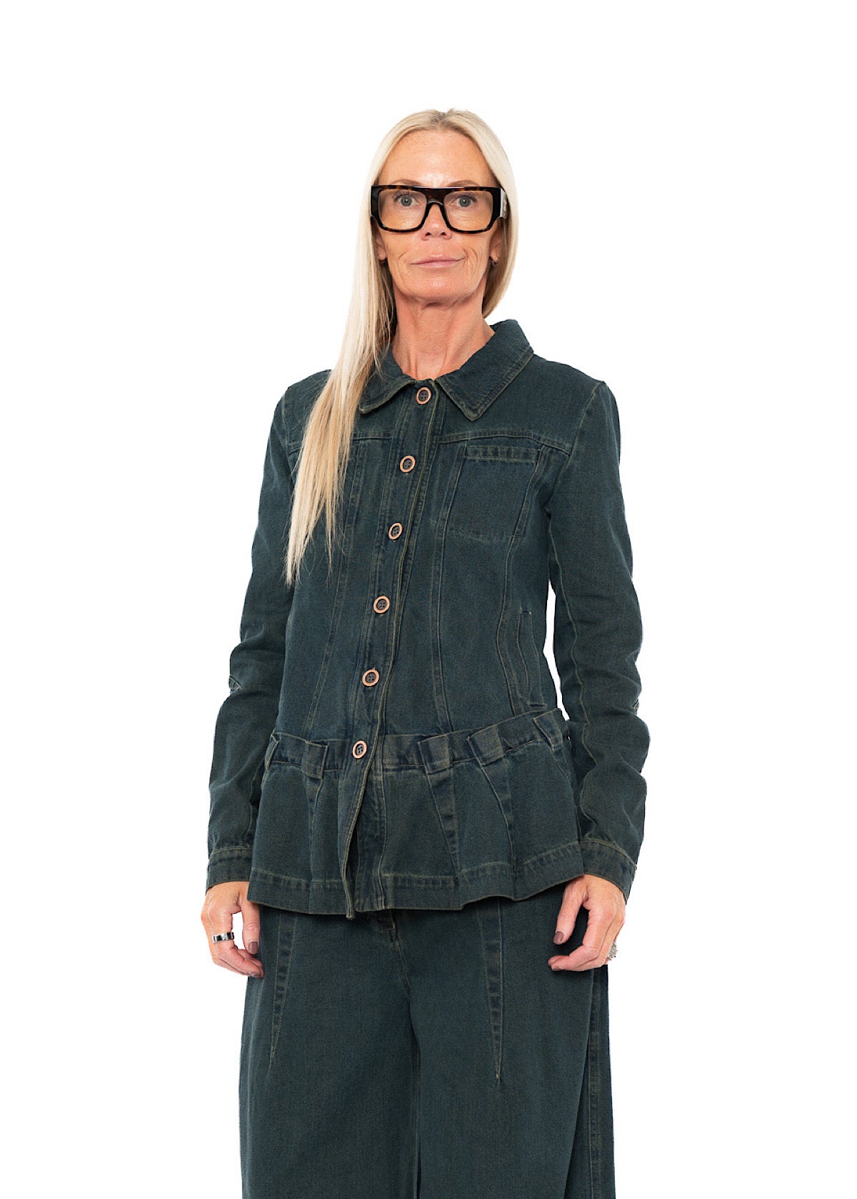 GARMENT-DYED DENIM JACKET