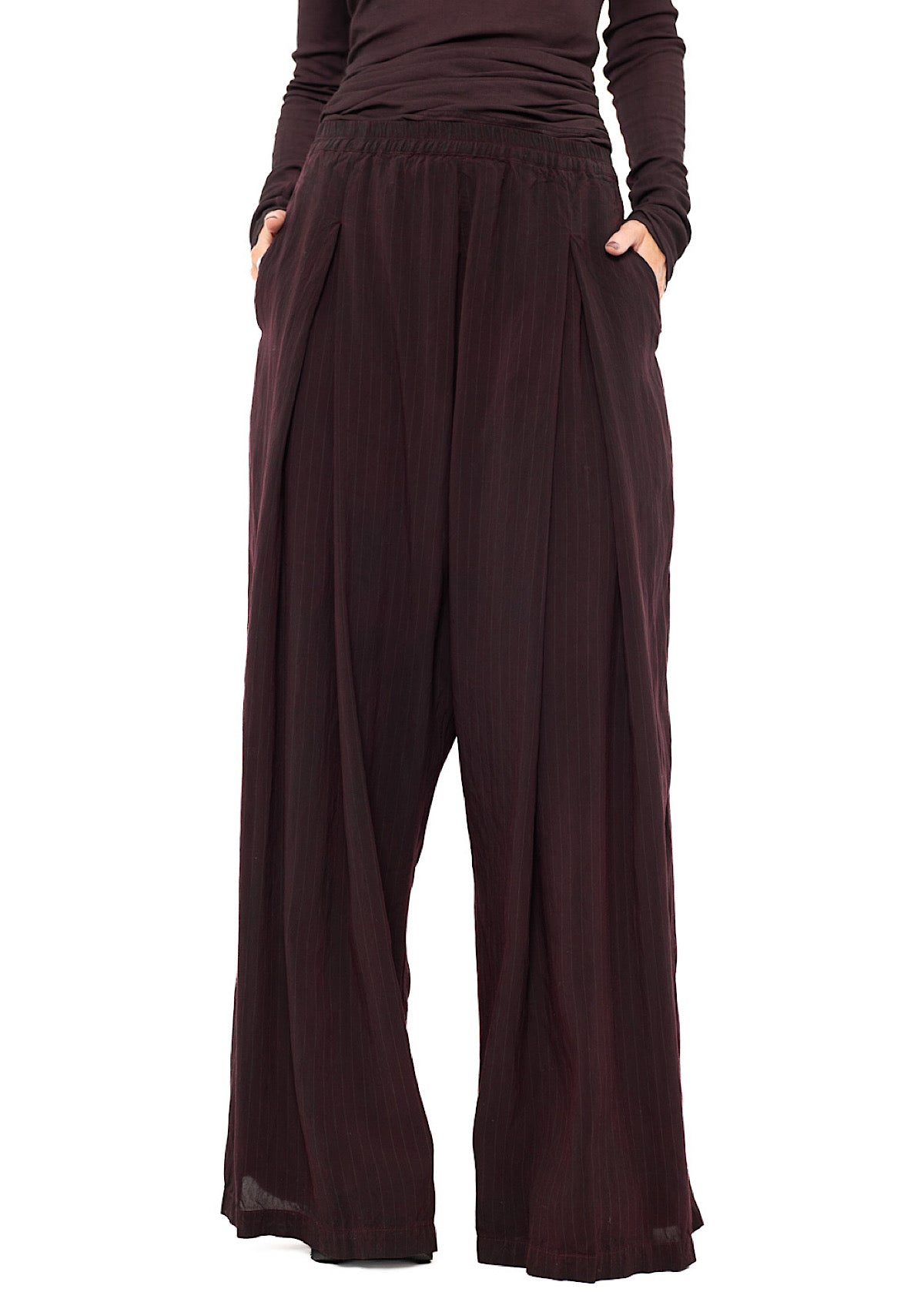 FLUID PINSTRIPE PALAZZO TROUSER