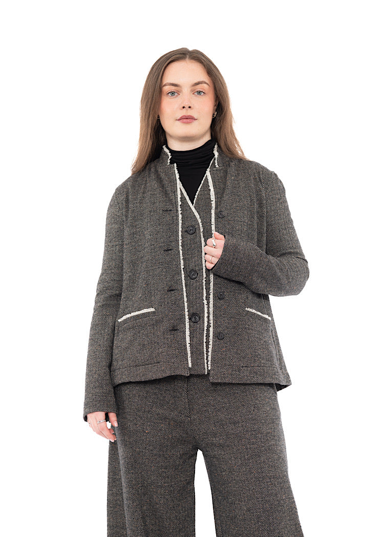 HERRINGBONE APRILE I JACKET