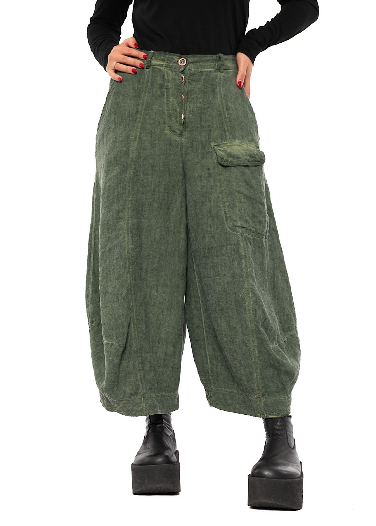 WINTER LINEN BALLOON TROUSER