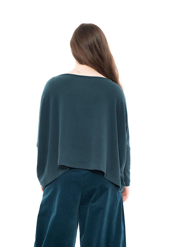 SIGNATURE COTTON-FLEECE KIRA PULLOVER