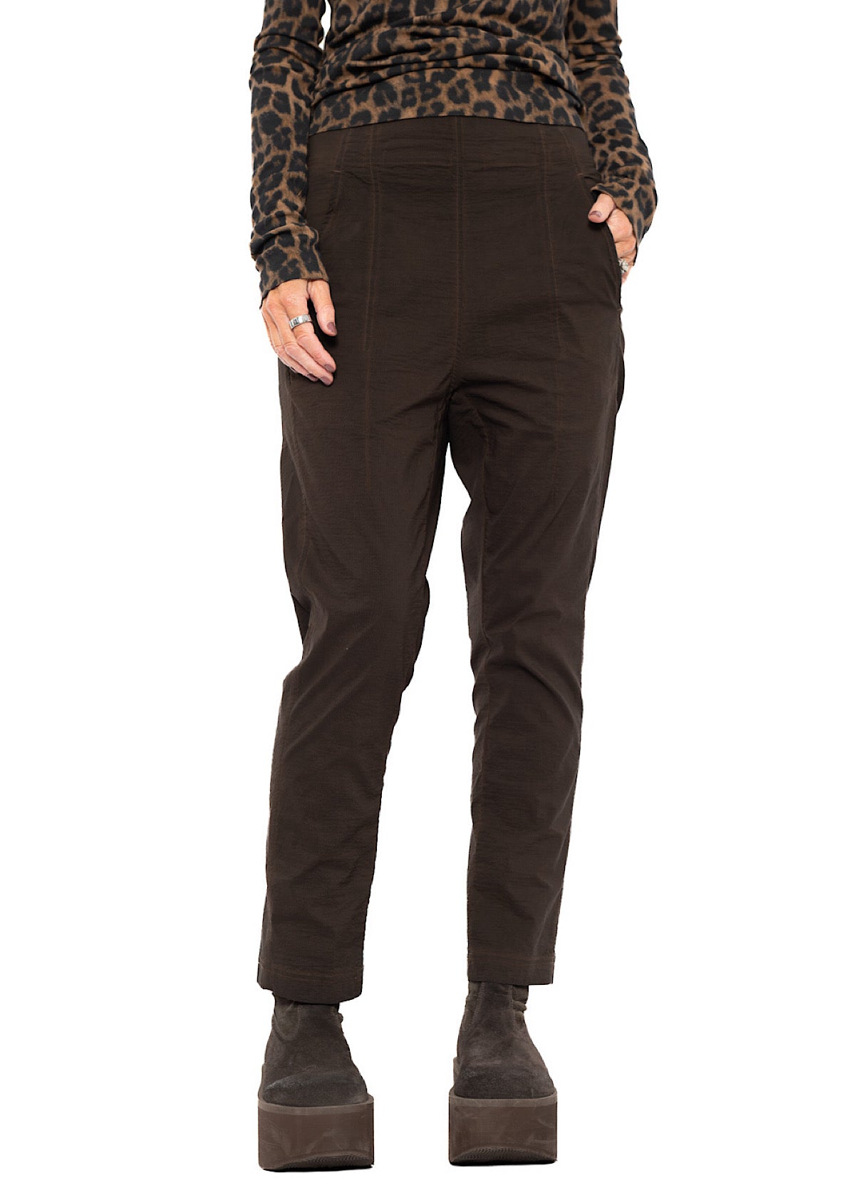 TAPERED PINSTRIPE STRETCH TROUSER