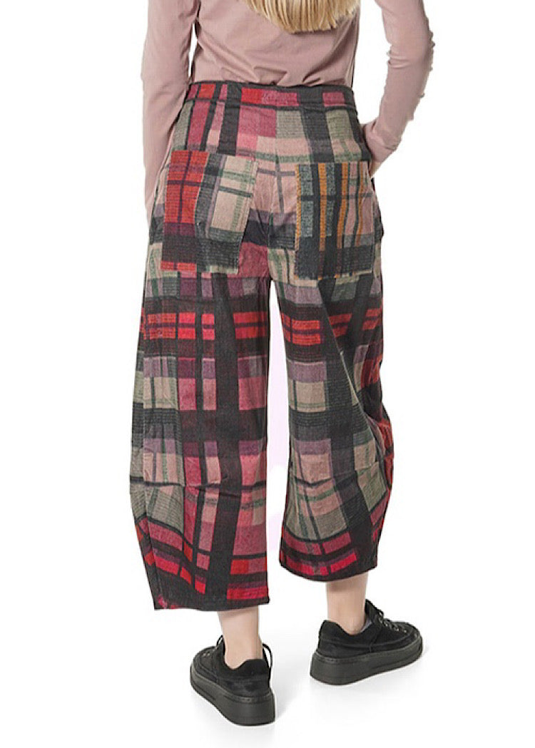 HERITAGE CHECK BALLOON TROUSERS