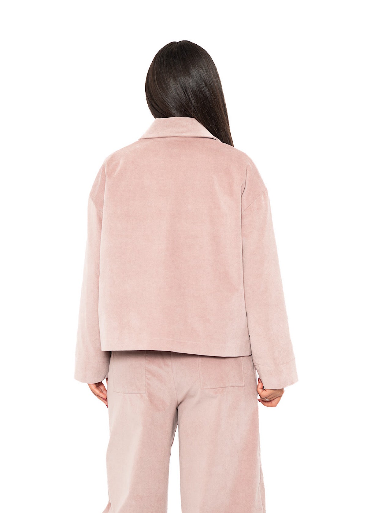 BOXY VELVET FLORA JACKET