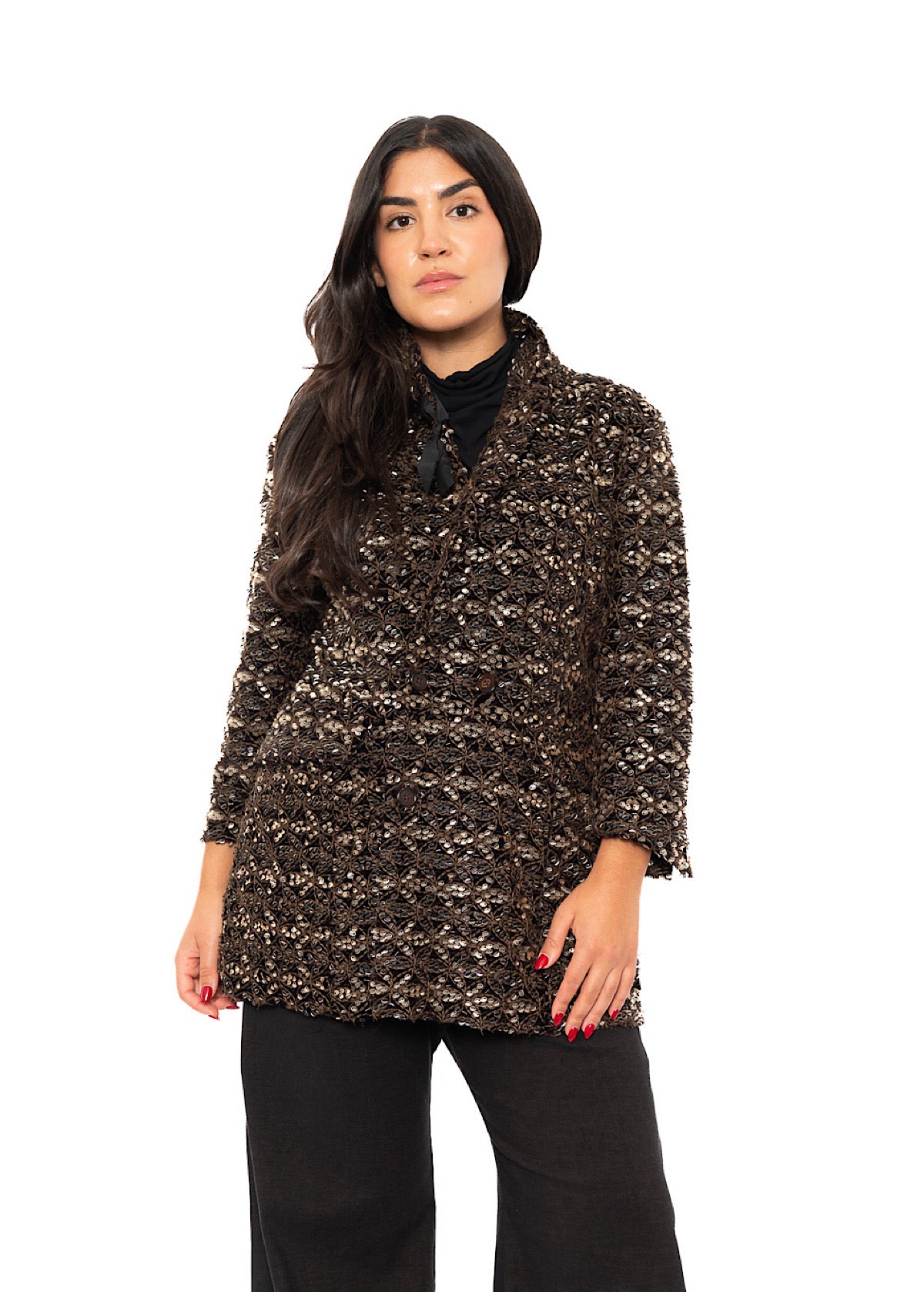 BEADED DOUBLE-BREASTED JACKET