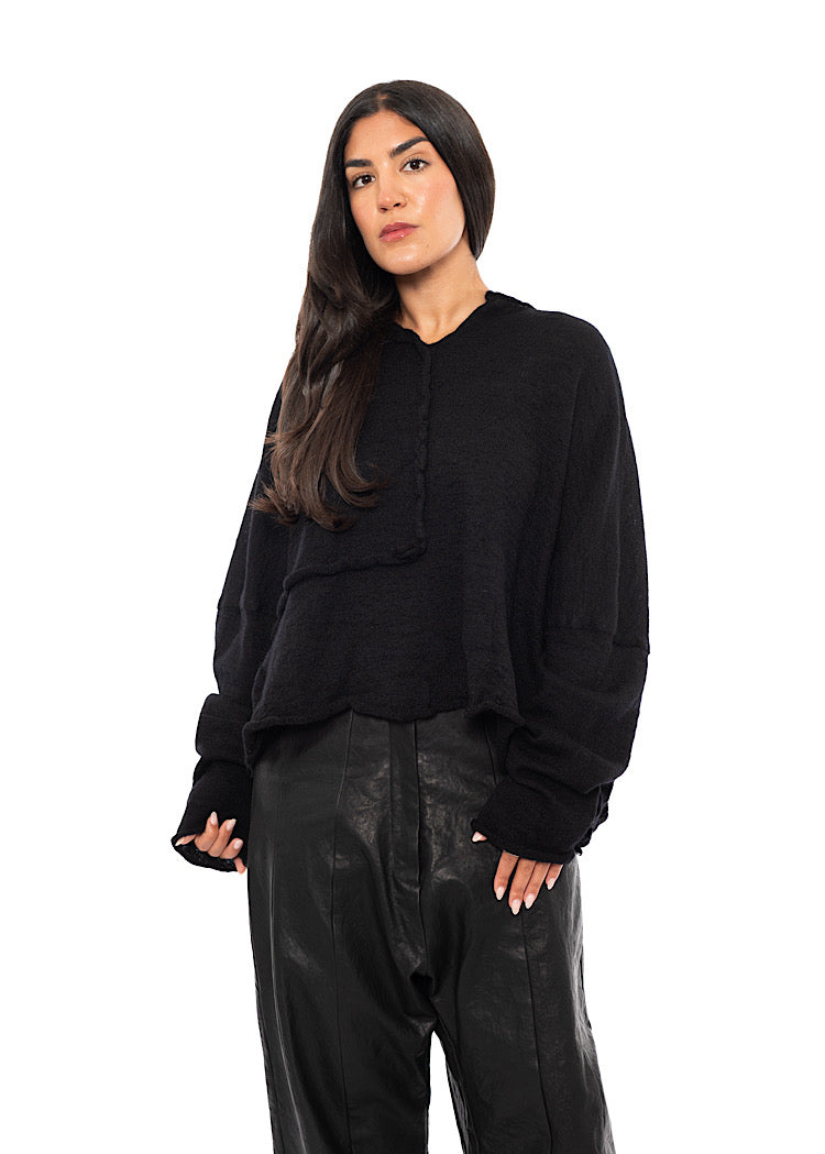 BOILED WOOL KNITTED PULLOVER