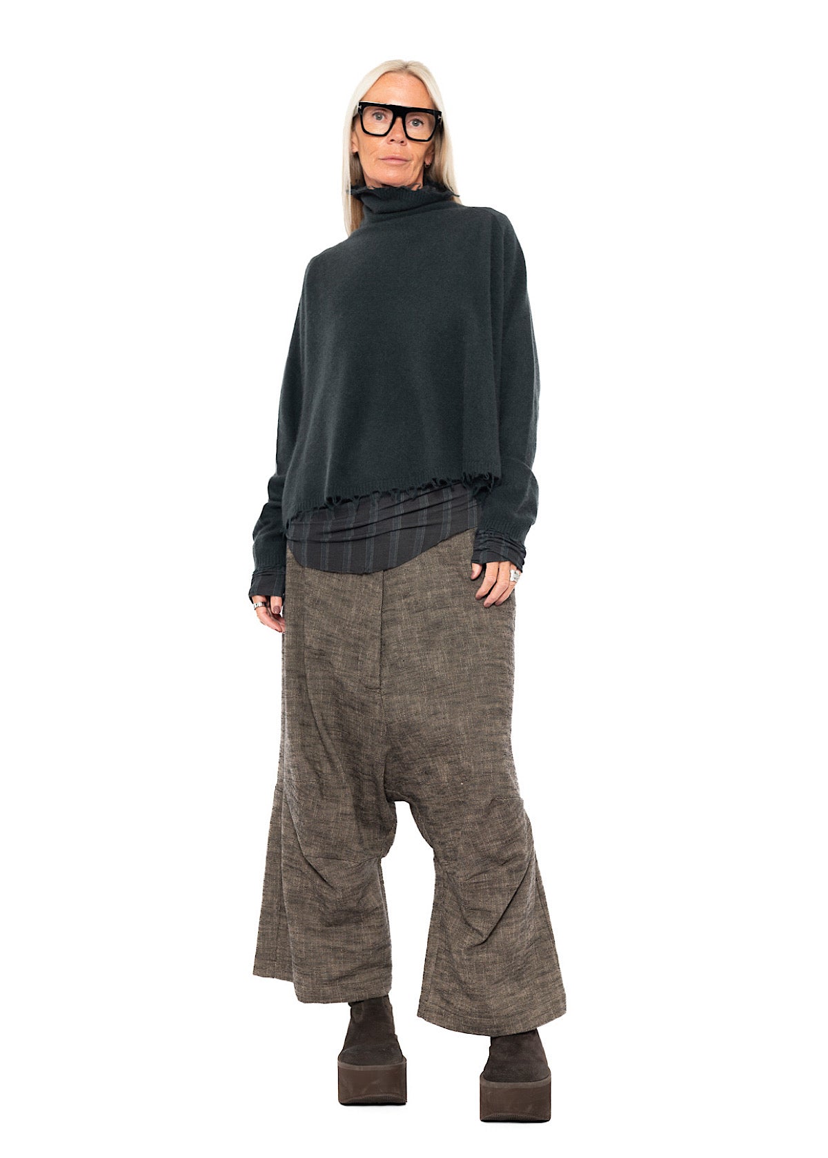 PINSTRIPE LAYERING T-SHIRT