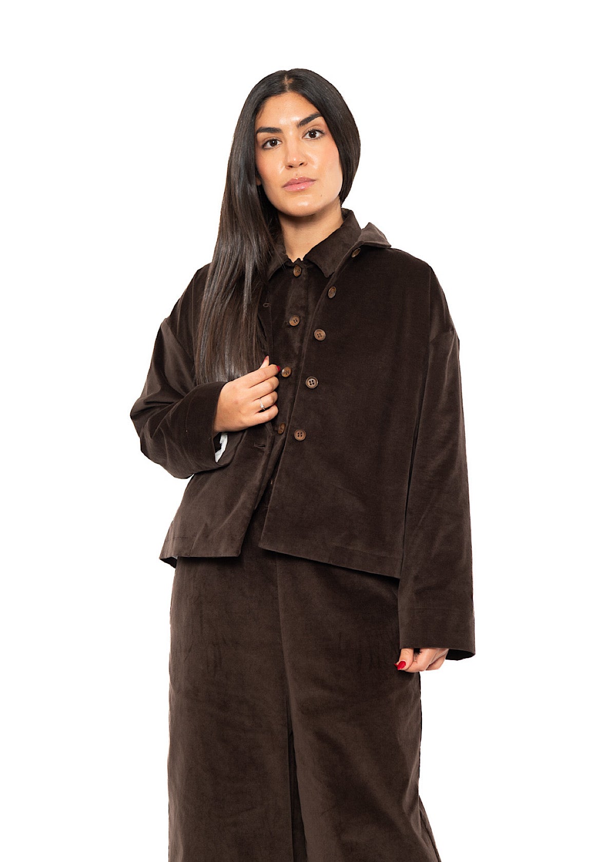 BOXY VELVET FLORA JACKET
