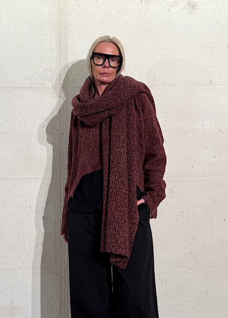 MÉLANGE KNITTED SCARF