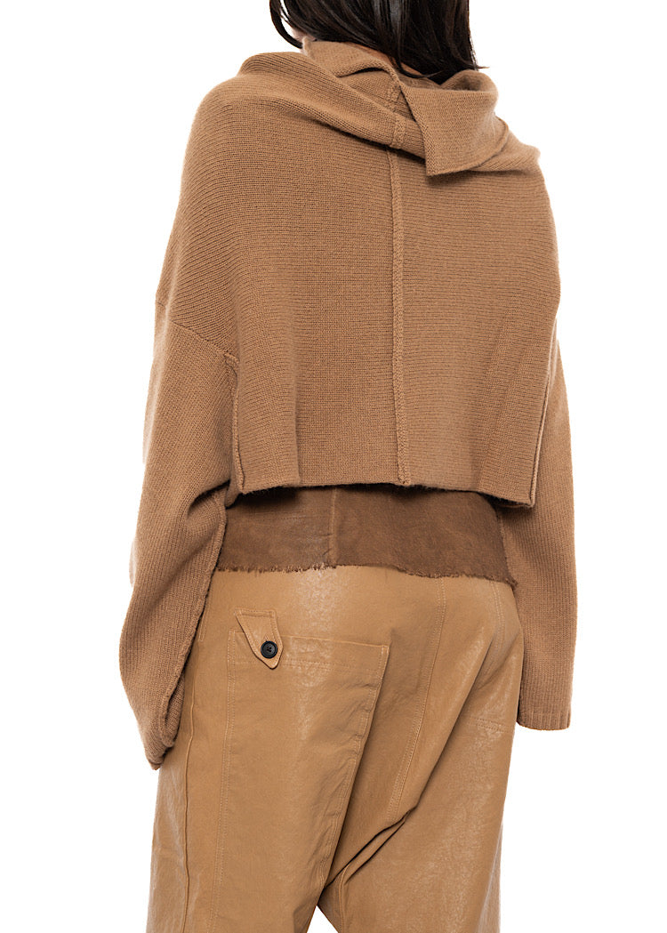 CROPPED MERINO YAK PULLOVER