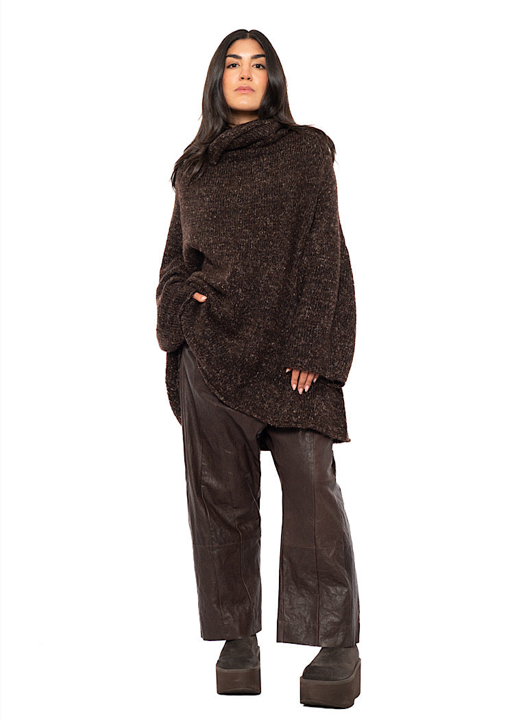 RELAXED MARLED KNIT TUNIC