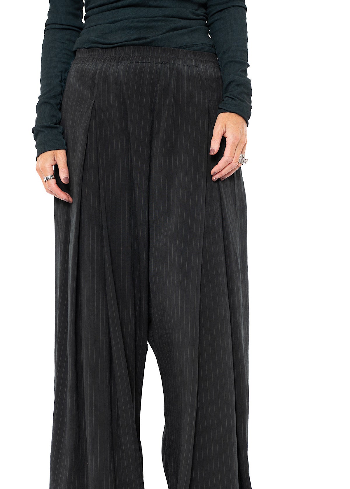 FLUID PINSTRIPE PALAZZO TROUSER