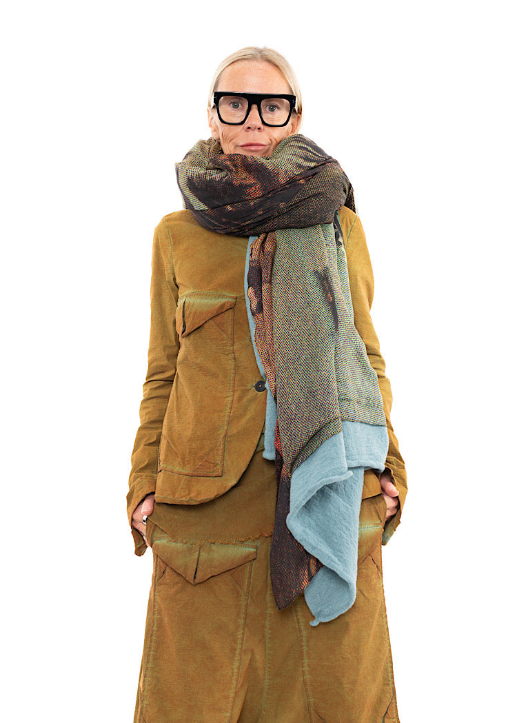 RUNDHOLZ DIP KNITTED SCARF