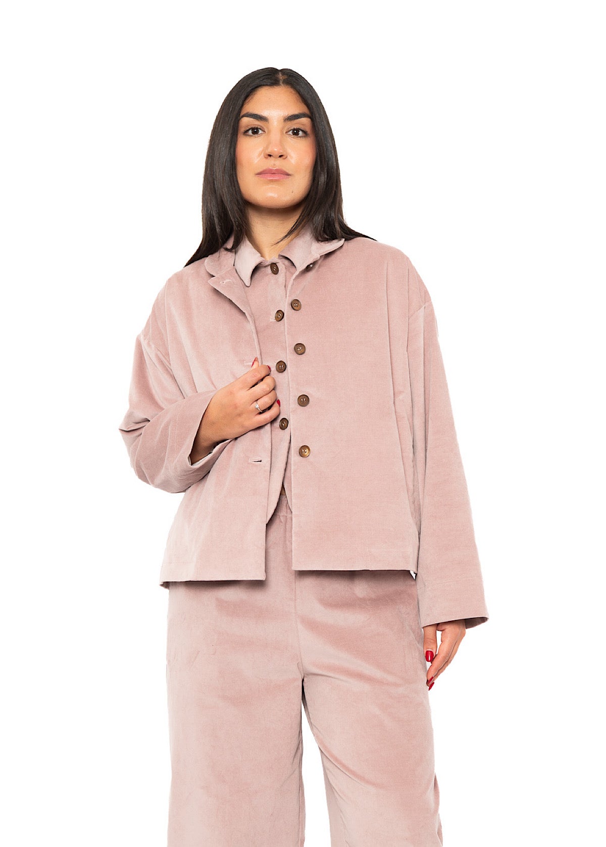 BOXY VELVET FLORA JACKET